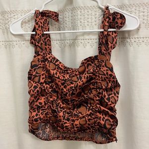 Forever 21 Cheetah Print Crop Top